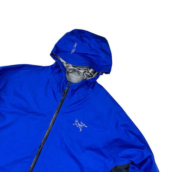 Arcteryx Blue Colour Block Gore Tex Waterproof Shell Jacket - XL