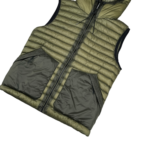 CP Company Khaki DD Shell Goggle Gilet - Small