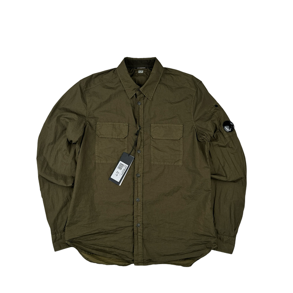 CP Company Khaki Taylon L Overshirt - Large