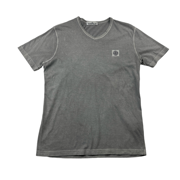 Stone island v neck t shirt hot sale
