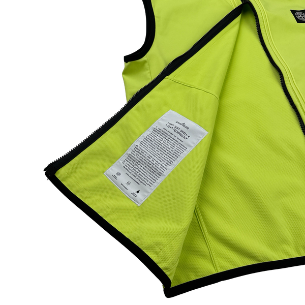 Stone Island 2022 Neon Soft Shell-R Gilet - Large