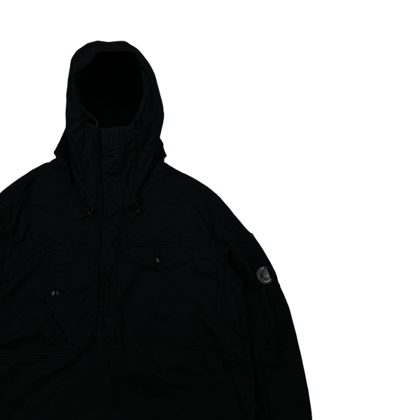 CP Company Black Pullover Cotton Smock Jacket - Large