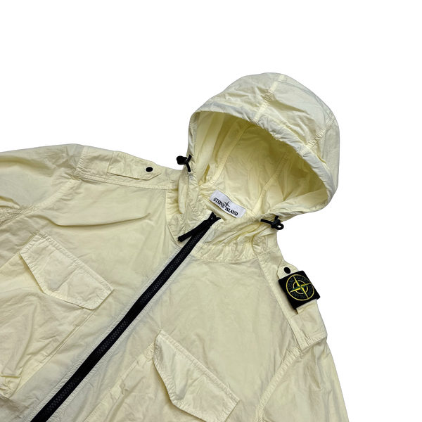 Stone Island Yellow Naslan Light Shoulder Badge Overshirt - Large