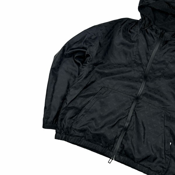 Emporio Armani Monogram Reversible Nylon Peak Hood Lightweight Jacket - XXL