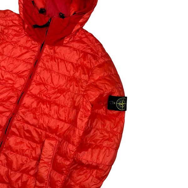 Stone Island 2016 Red Garment Dyed Puffer Jacket - Small