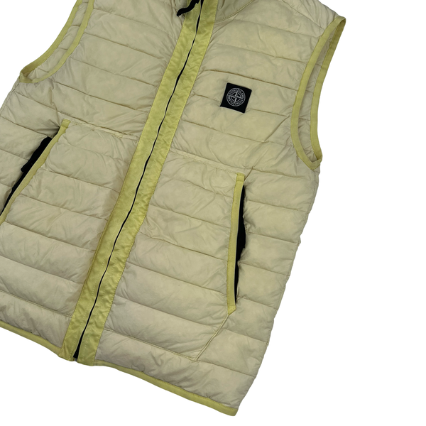 Stone Island Yellow Down Filled Gilet - Small