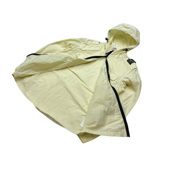 Stone Island Yellow Naslan Light Shoulder Badge Overshirt - Large