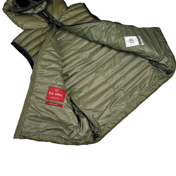 CP Company Khaki DD Shell Goggle Gilet - Small