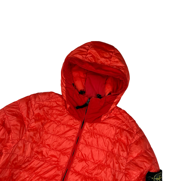 Stone Island 2016 Red Garment Dyed Puffer Jacket - Small