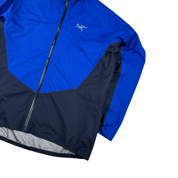 Arcteryx Blue Colour Block Gore Tex Waterproof Shell Jacket - XL