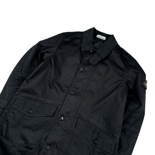 Stone Island 2013 Raso Gommato Black Dutch Rope Liner Jacket - Large