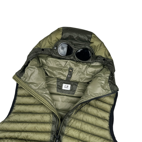 CP Company Khaki DD Shell Goggle Gilet - Small