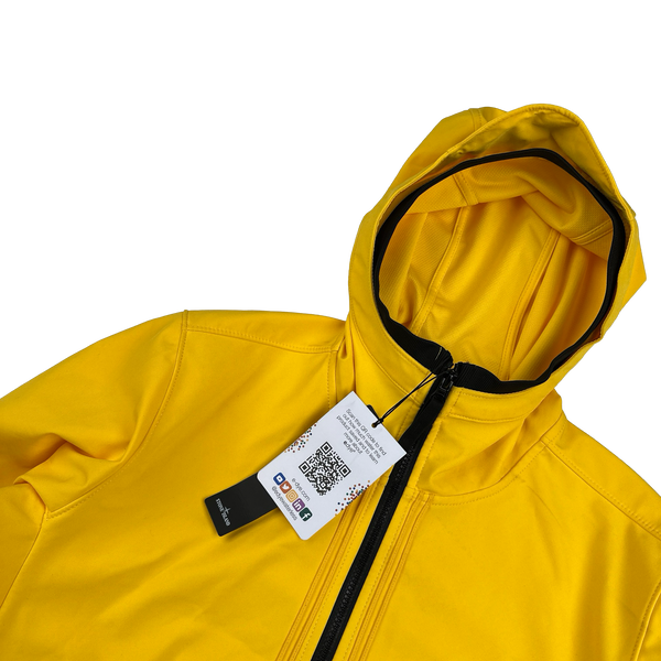 Stone Island 2022 Yellow Soft Shell R E Dye Tech Jacket - Medium