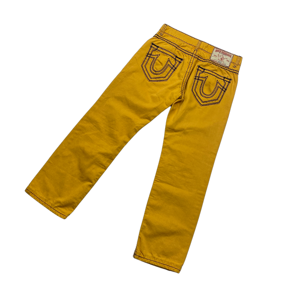 True religion hot sale yellow stitching