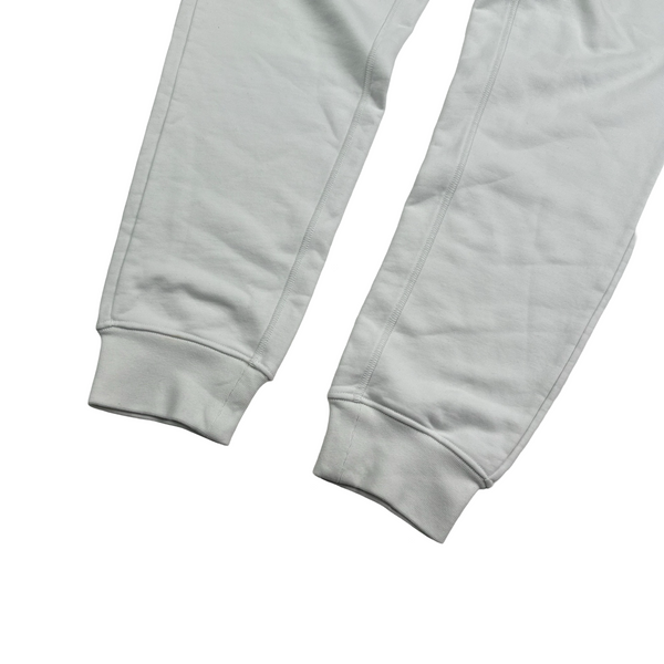 Stone Island 2022 White Spellout Tracksuit Bottoms - Medium