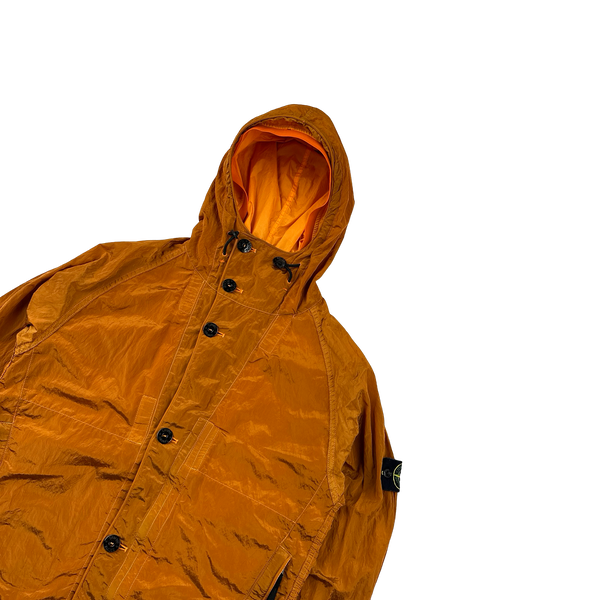 Stone Island 2014 Orange Nylon Metal Shimmer Jacket - Medium