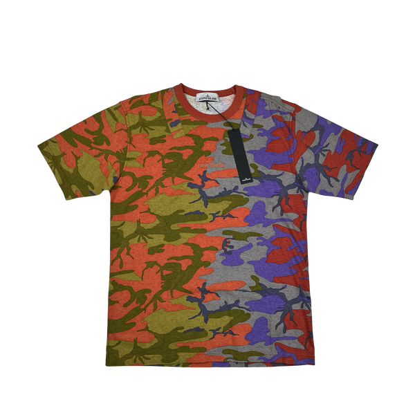 Stone Island 2022 Multicoloured Heritage Camo T-Shirt - Small, XL