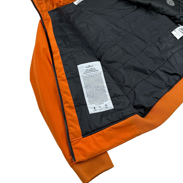 Stone Island 2019 Orange Soft Shell R Primaloft Jacket - Medium