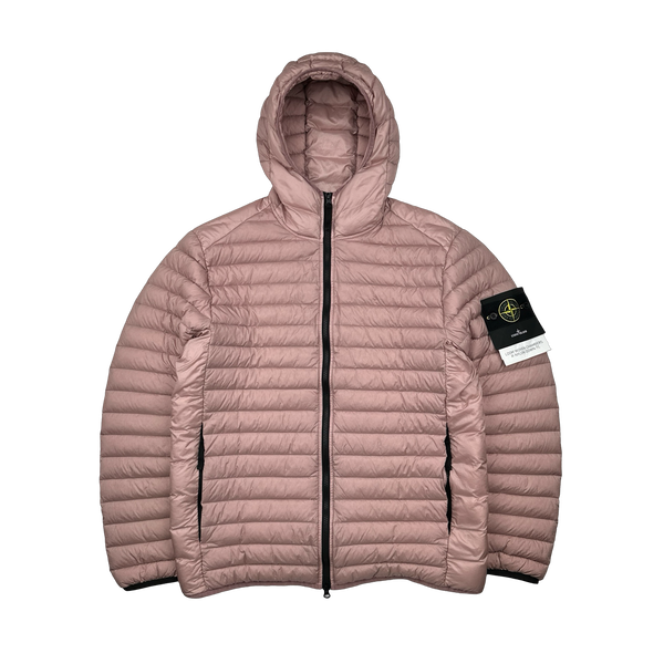 Stone Island 2022 Pink Loom Woven R Nylon Down TC Puffer - Large