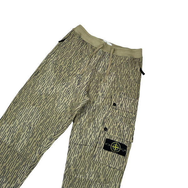 Stone Island 2021 Rain Camo Cargo Joggers - Small