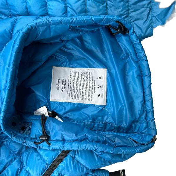 Stone Island 2013 Blue Micro Ripstop Down Jacket - Small