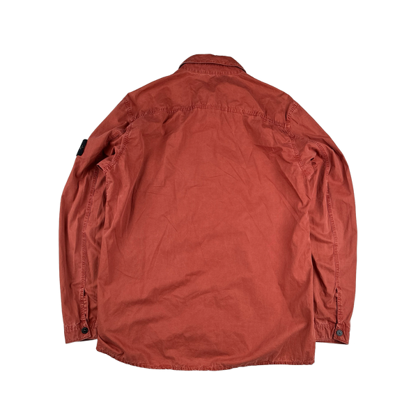 Stone Island 2019 Coral Cotton Zipped Overshirt XXL Mat s Island