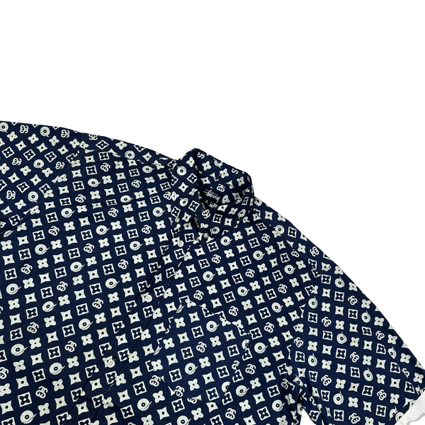 Stussy LV Monogram Record Buttoned Shirt - Large