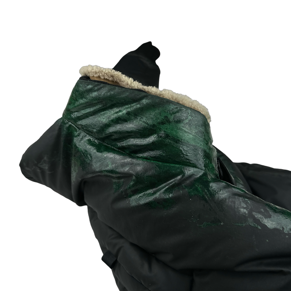 Stone Island 2015 Green Hidden Reflective Spellout Puffer Jacket - XL