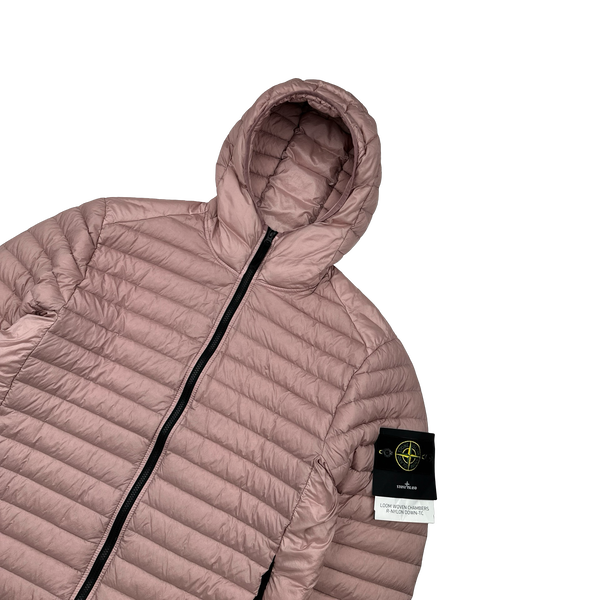 Stone Island 2022 Pink Loom Woven R Nylon Down TC Puffer - Large