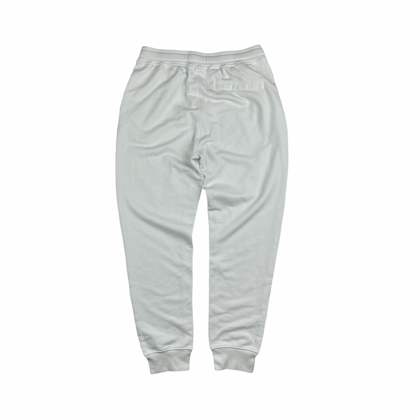Stone Island 2022 White Spellout Tracksuit Bottoms - Medium