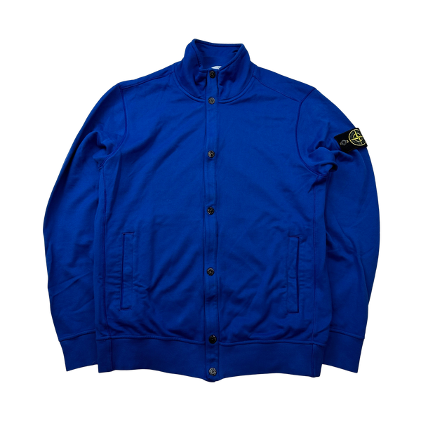 Stone Island 2014 Blue Buttoned Jumper - Large