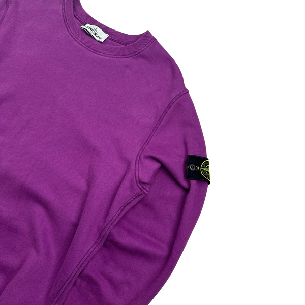 Stone Island 2021 Electric Violet Crewneck Sweatshirt - Medium