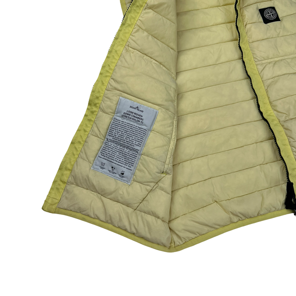 Stone Island Yellow Down Filled Gilet - Small