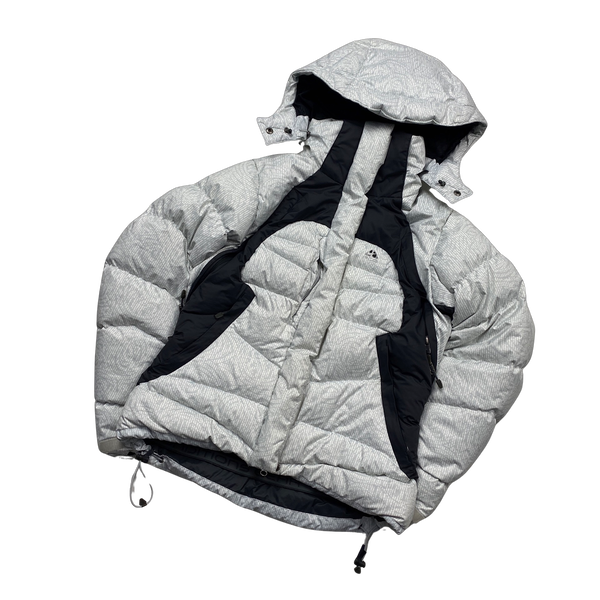 ACG Ice White Patterned Puffer Jacket - Medium