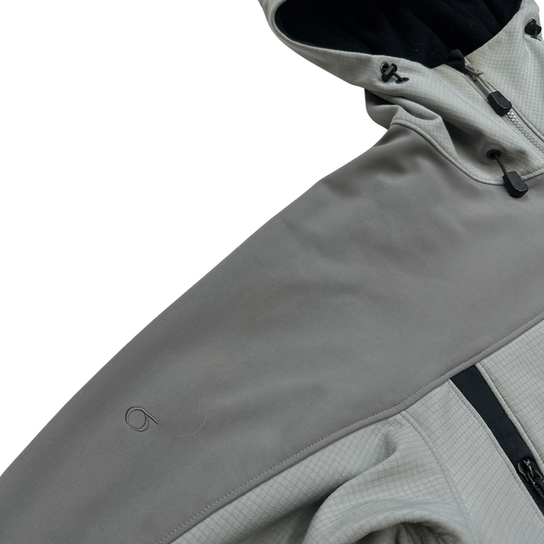 Arcteryx Grey Grid Check Hooded Soft Shell Jacket -Large