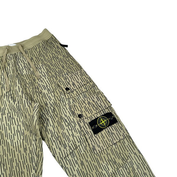 Stone Island 2021 Rain Camo Cargo Joggers - Small