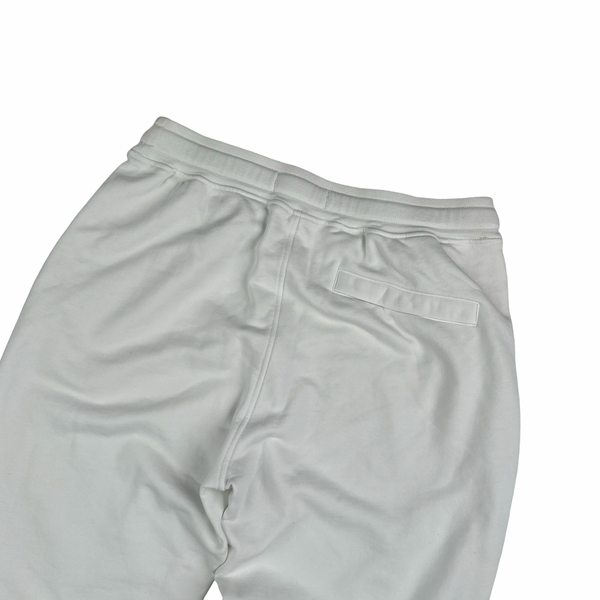 Stone Island 2022 White Spellout Tracksuit Bottoms - Medium