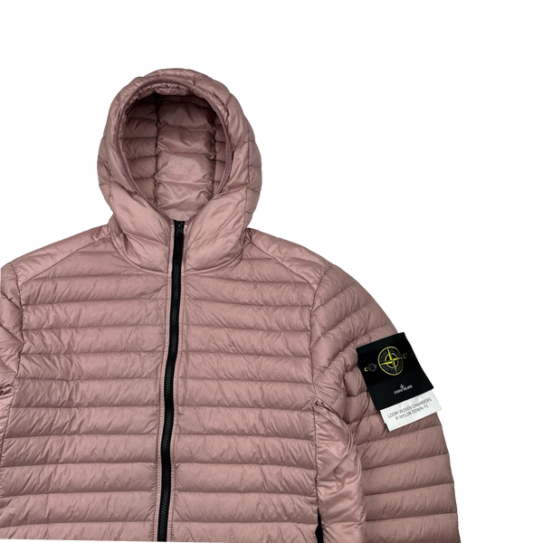 Stone Island 2022 Pink Loom Woven R Nylon Down TC Puffer - Large