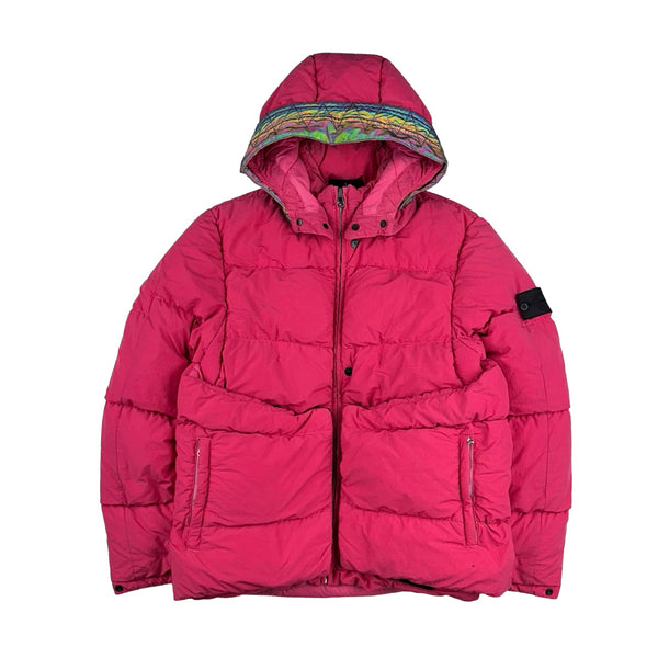 ﻿Stone Island 2018 Pink Naslan Light Down Filled Puffer﻿ - Medium