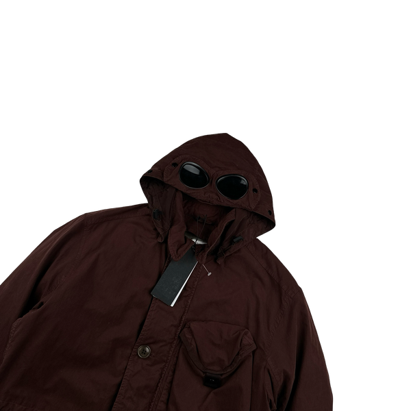 CP Company Burgundy 50 Gum Down Liner La Mille Jacket - Small