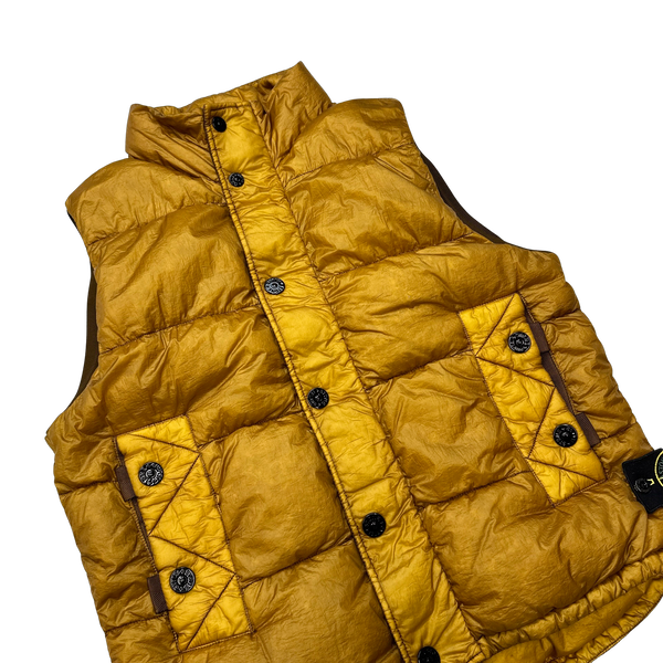 Stone Island Yellow 2011 Down Filled Vest - Medium
