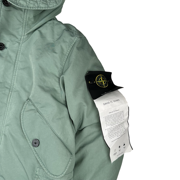 Stone Island 2022 Mint Green David TC Down Jacket - Small - XXL