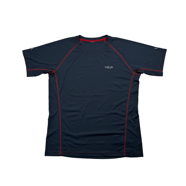 Rab Grey Panelled Nylon Sports T Shirt Small