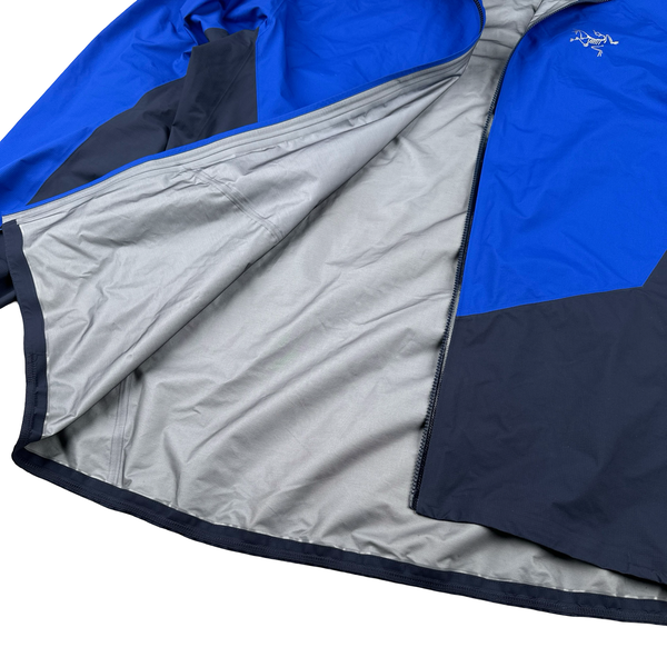 Arcteryx Blue Colour Block Gore Tex Waterproof Shell Jacket - XL