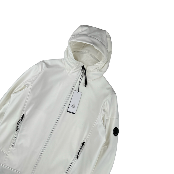 CP Company White Soft Shell Jacket - XL