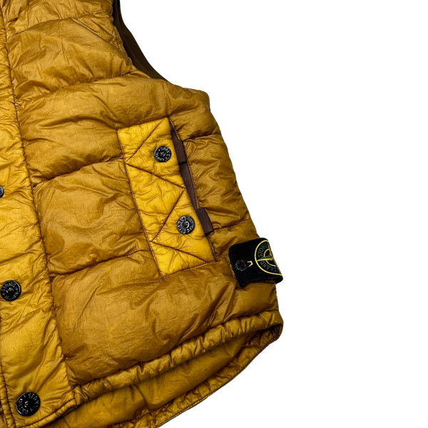 Stone Island Yellow 2011 Down Filled Vest - Medium