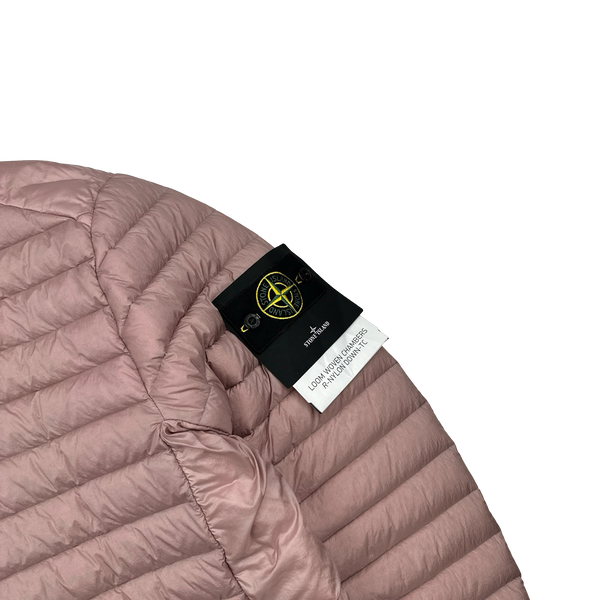 Stone Island 2022 Pink Loom Woven R Nylon Down TC Puffer - Large