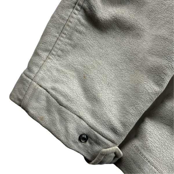 CP Company 2004 Vintage Cream Hand Painted Mole Skin Archive Goggle Jacket - XL