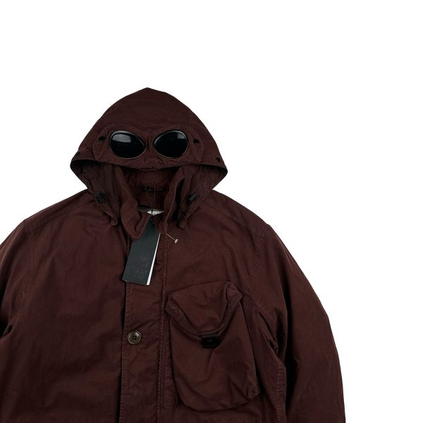 CP Company Burgundy 50 Gum Down Liner La Mille Jacket - Small