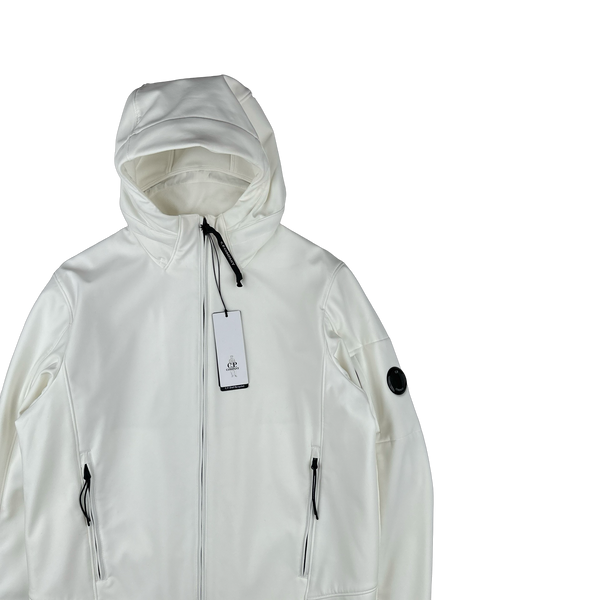 CP Company White Soft Shell Jacket - XL